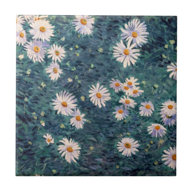 Gustave Caillebotte - Cama de Margaridas, Detalhe (Frente)