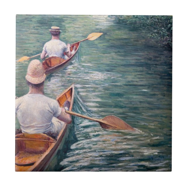 Gustave Caillebotte - Canoas no Yerres (Frente)