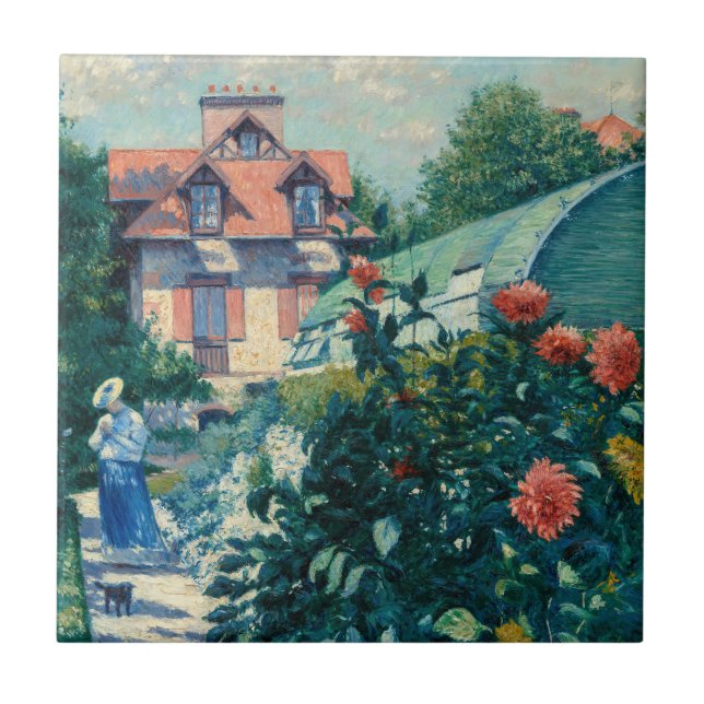 Gustave Caillebotte - Dálhias, Jardim (Frente)