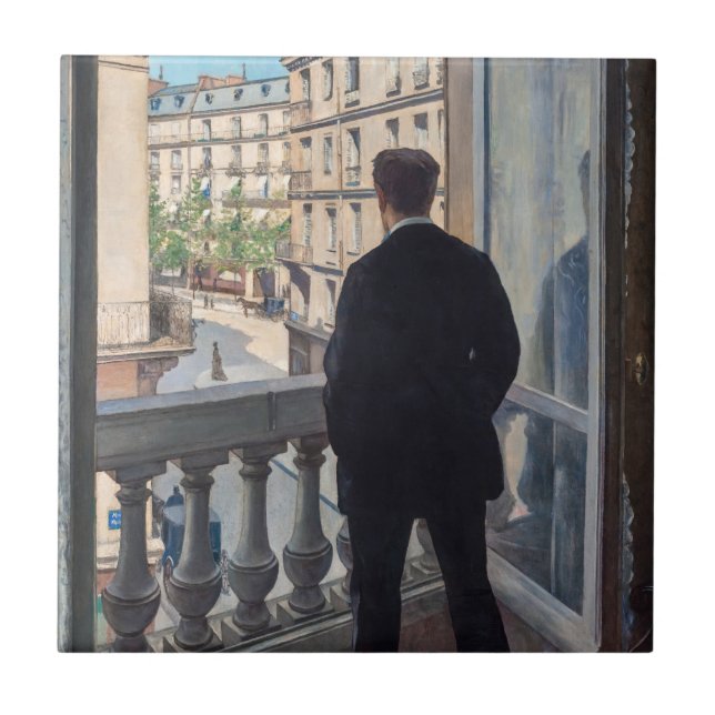 Gustave Caillebotte - Jovem à sua Janela  (Frente)