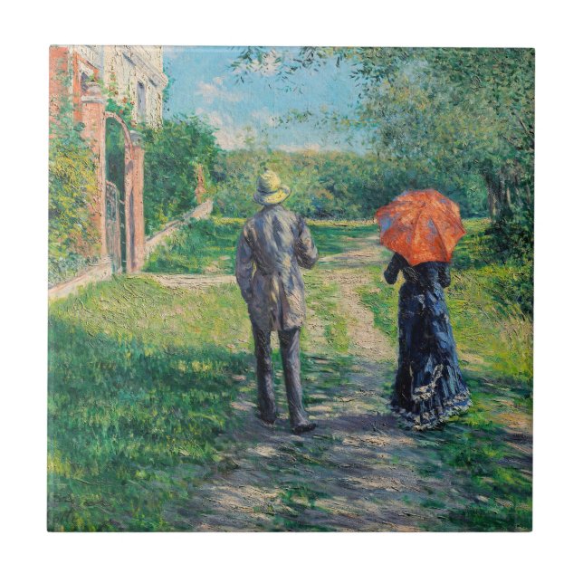 Gustave Caillebotte - O Caminho Subindo (Frente)