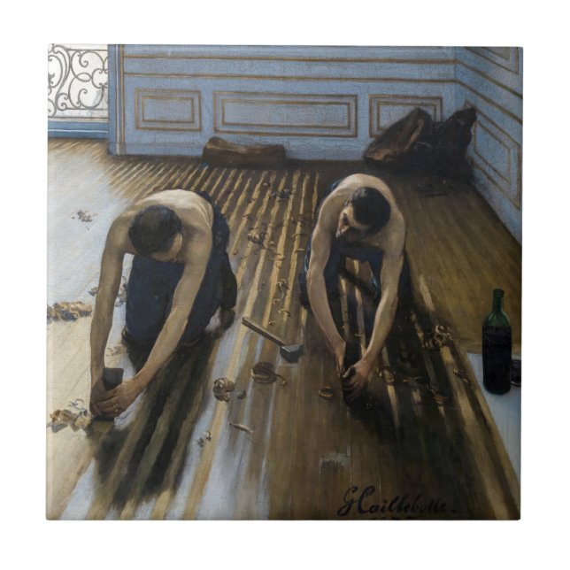 Gustave Caillebotte - Os Raspadores de Piso (Frente)