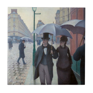 Gustave Caillebotte - Rua de Paris; Dia Chuvoso
