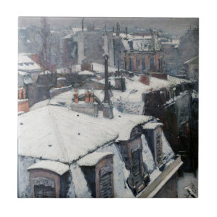 Gustave Caillebotte - Telhados na neve
