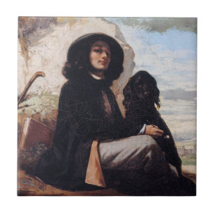 Gustave Courbet - Autorretrato com um Cão Preto
