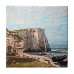 Gustave Courbet - Cliff no Etretat após a tempesta
