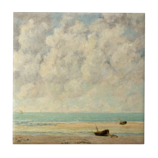 Gustave Courbet | o mar calmo (Frente)