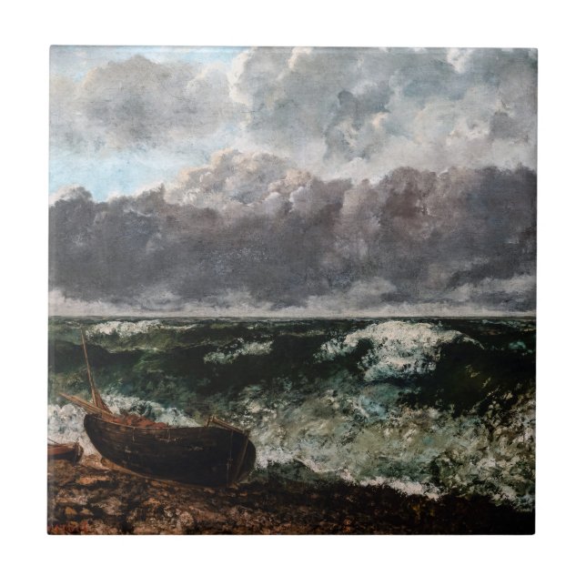 Gustave Courbet - O Mar Tempestuoso / A Onda (Frente)
