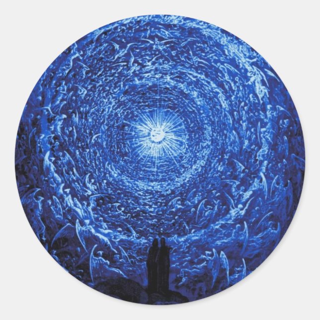 Gustave Dore Os Adesivos Rosa Branca (azul) (Frente)