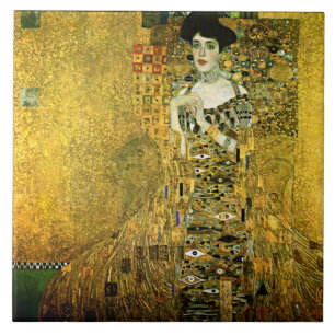 Gustavo Klimt a senhora dourada Cerâmica