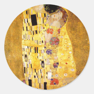 Gustavo Klimt as etiquetas do beijo