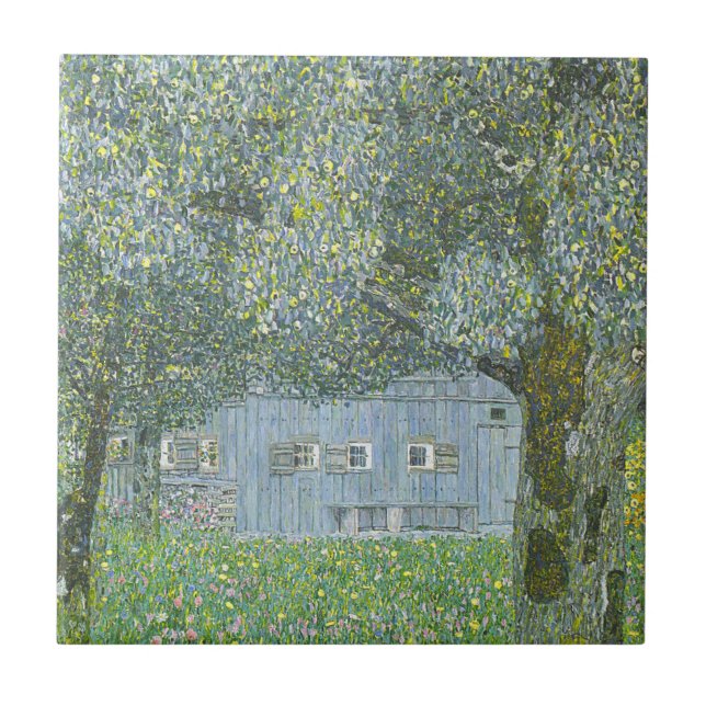 Gustavo Klimt - Bauerhaus na pintura de Buchberg (Frente)