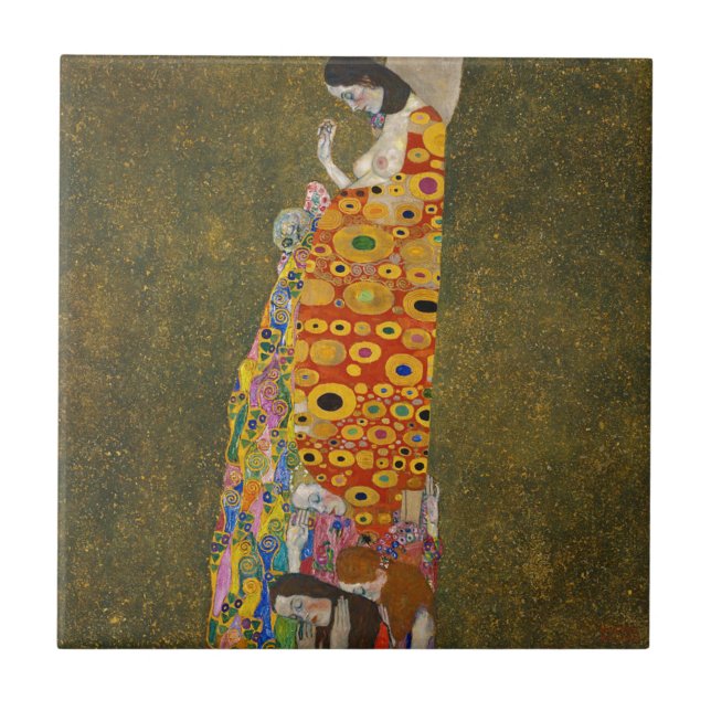 Gustavo Klimt - esperança II - trabalhos de arte (Frente)
