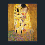 Gustavo Klimt o cartão do beijo<br><div class="desc">Gustavo Klimt o cartão do beijo. Pintura de óleo dos trabalhos de arte em canvas desde 1907-1908. O beijo é a pintura a mais conhecida de Gustavo Klimt, um trabalho bonito que representa a altura de seu período dourado. Um presente perfeito para amantes do simbolismo austríaco, Gustavo Klimt, e belas...</div>