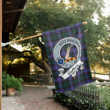 Guthrie Modern Clan Crachá Tartan Flag Scottish
