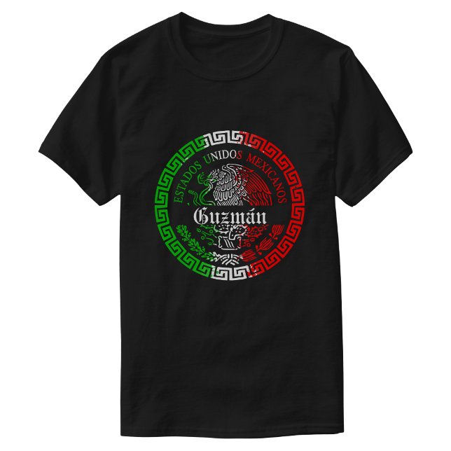 Guzmán Sobrenome México camisa Homens (Guzmán Last name Mexico shirt Men)
