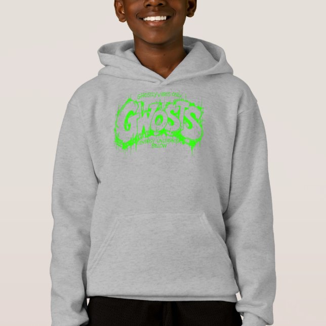 Gwosts Graffiti Slime Kid's Hoodie (Frente)