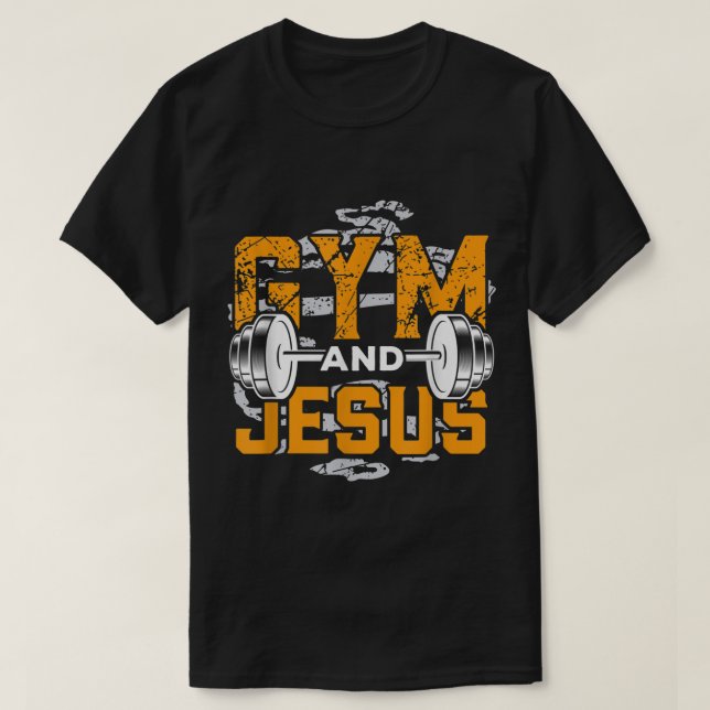 Gym e Jesus Camisa Jesus Cristo Cristo Jesus Crist (Frente do Design)