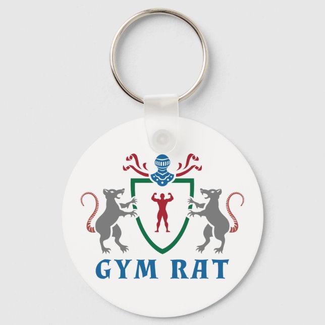 Gym Rat Blazon Chaveiro (Frente)