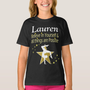 GYMNAST GIRL SONHOS PERSONALIZADOS PARA CAMISETA