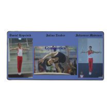 GYMNASTICS Desk Mat, Daniel, Julius e Johannes