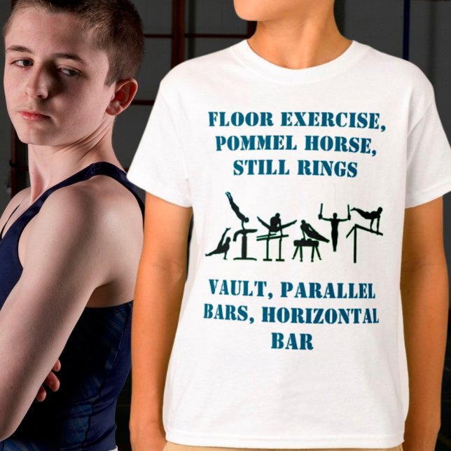 Gymnastics Eventos de Camiseta com o nome dele no  (Criador carregado)