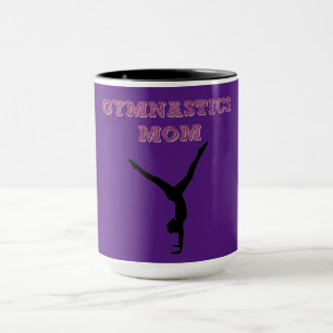 GYMNASTICS MOM caneca de café.