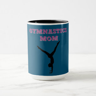 GYMNASTICS MOM caneca de café.