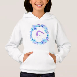 Gymnastics pullover hoodie/dois lados.