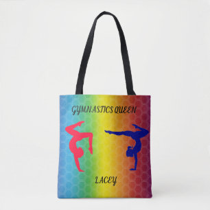 "GYMNASTICS RAINHA" TOTE BAG, NOME PERSONALIZADO.