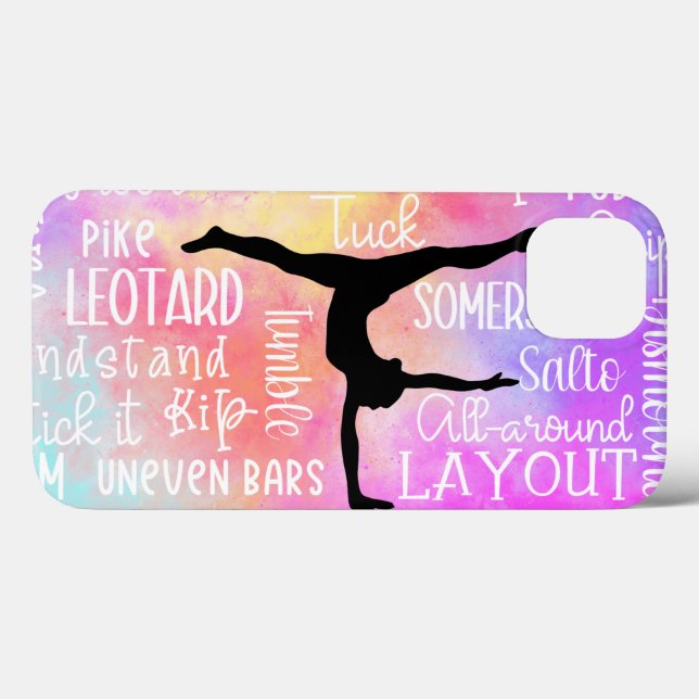Gymnastics Words Rainbow Ombre (Verso (horizontal))