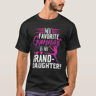 Gymnética bonita vovó de camisa ginasta vovó prese