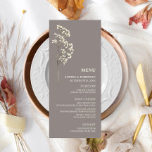 Gypsophila Ametyst Baby's Breath Wedding Menu
