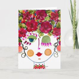 Gypsy Garden Girl Camellia - Cartão de Nota