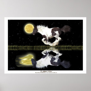 Gypsy Vanner Canterna Horse Fantasy Art Poster