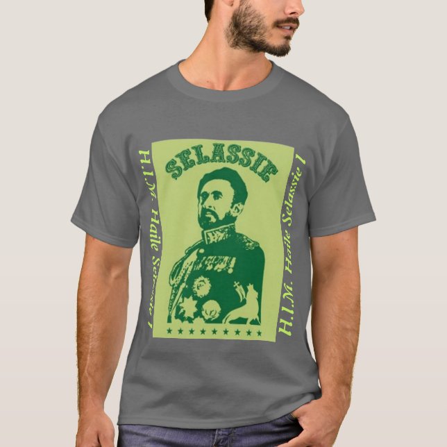 H.I.M. Haile Selassie mim camisa (Frente)