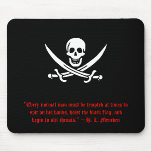 H.L. Mencken Pirata Mousepad