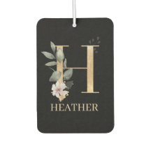 H Monograma Floral Personalizado