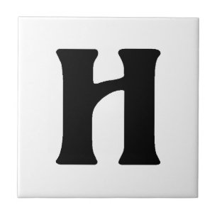"H" monograma, texto Unicórnio