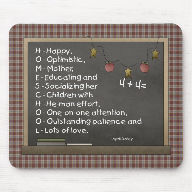 H.O.M.E.S.C.H.O.O.L. - Mousepad (Frente)