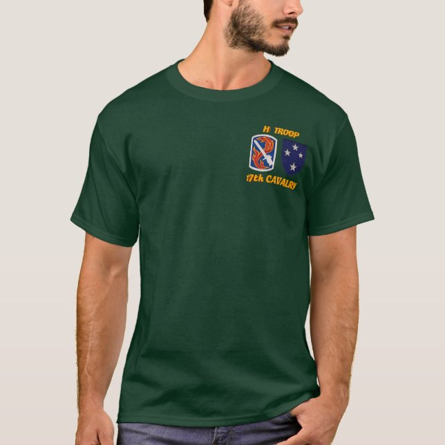 H Troop 17th Cavalaria VSR M113 ACAV Camisa (Frente)