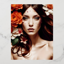 Há algo sobre um retrato floral de um id