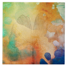 Ha Ha Tonka no outono com folha gigante de gingko