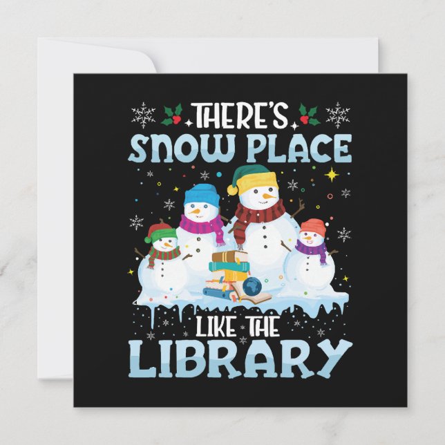 Há Lugar De Neve Como O Natal Da Biblioteca (Frente)