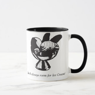 Há sempre uma sala para o sorvete! Caneca rodeado