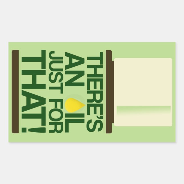 Há um adesivo de óleo (Frente)