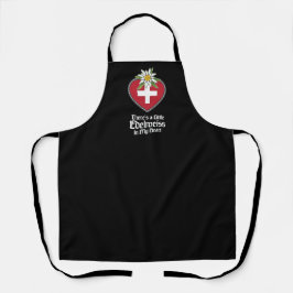 Há um pequeno Edelweiss no meu coração Apron