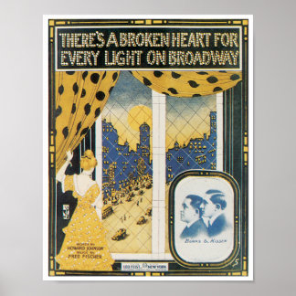 Há um poster de Coração Quebrado