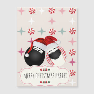 Habibi Eggs o cartão de Natal do ímã