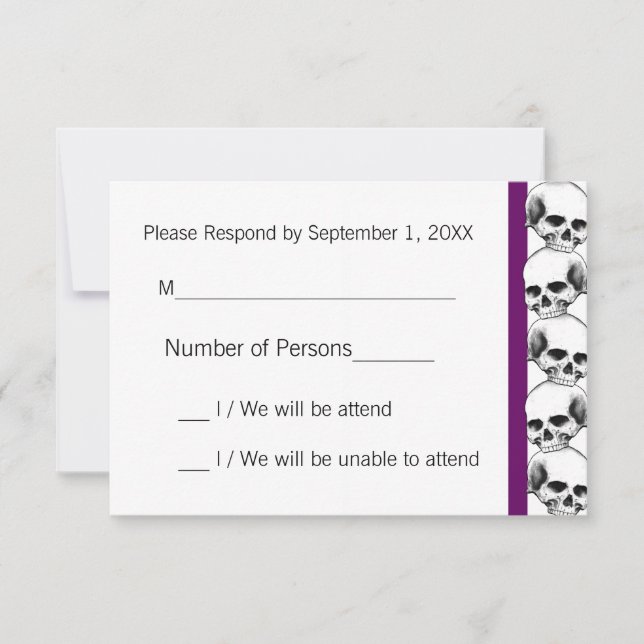 Habilidades com placa RSVP Stripe(Purple) (Frente)